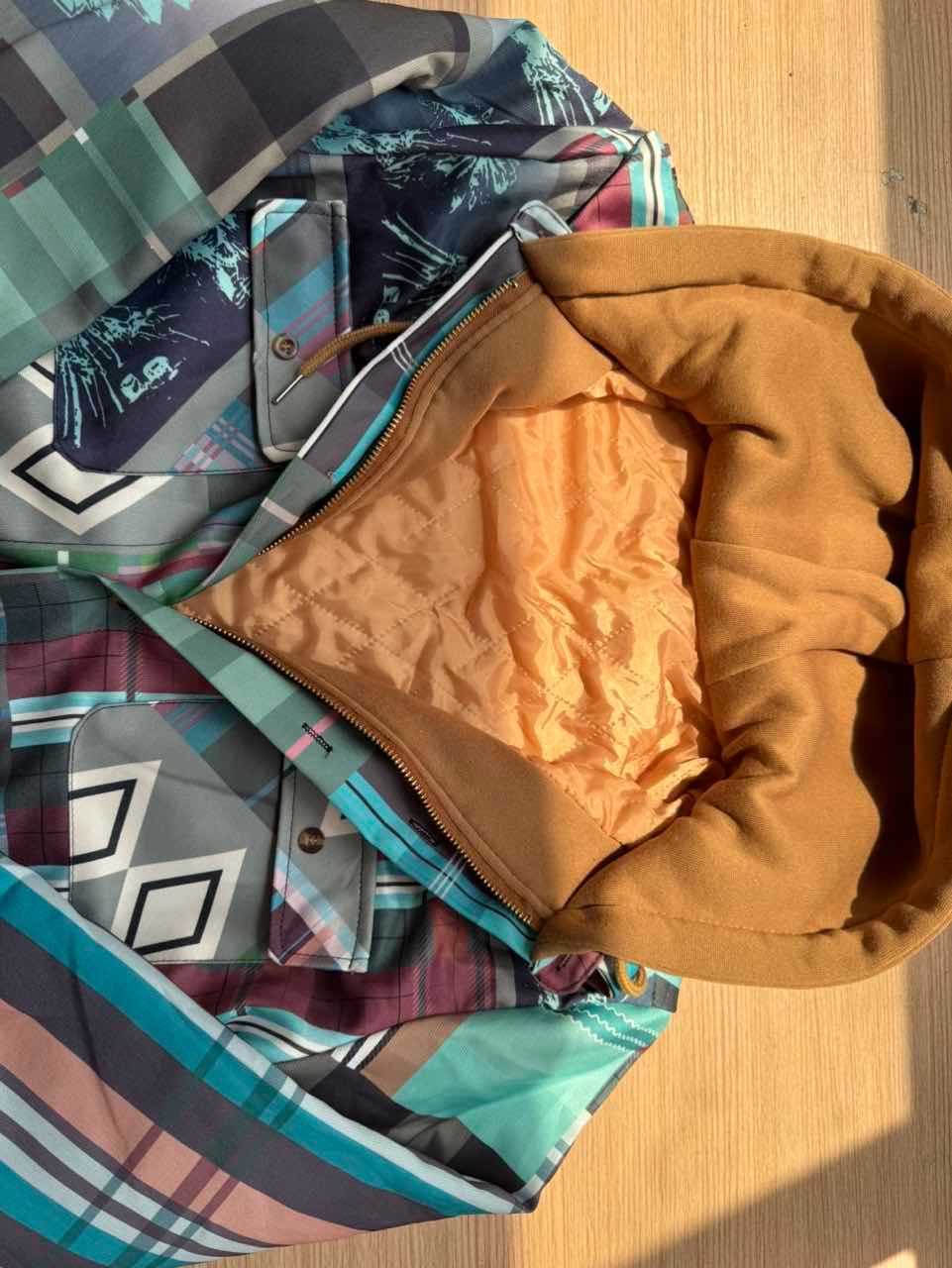 FM | Trykt Patchworkvest Med Rutemønster