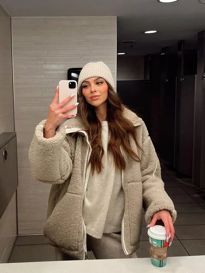 Myk varm vinterjakke