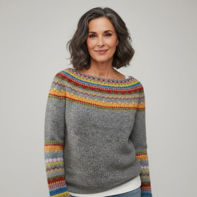 VINTAGE STRIKKET GENSER